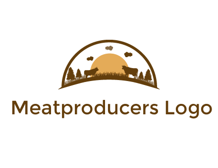 organic farm logo design