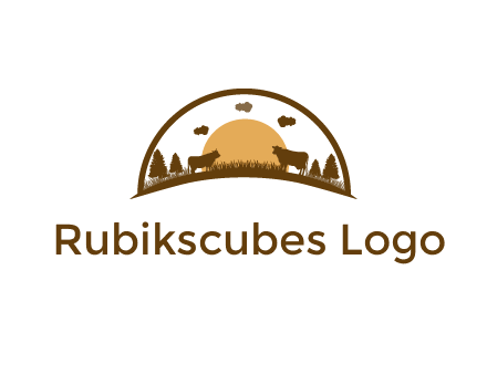 organic farm logo design