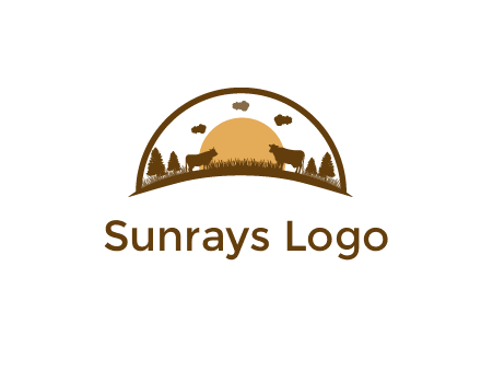 organic farm logo design