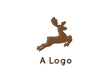 jumping reindeer icon