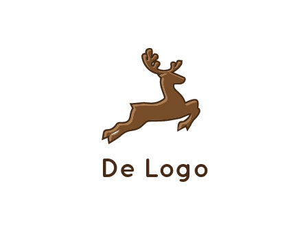 jumping reindeer icon