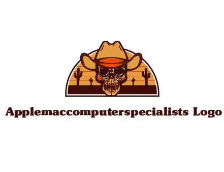 wild west skull logo