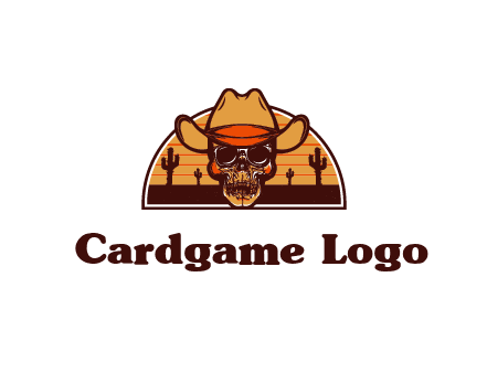 wild west skull logo