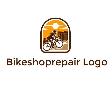 mountain biking logo