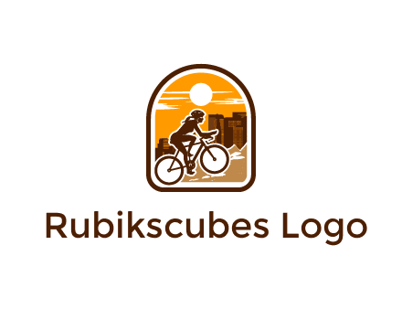 mountain biking logo