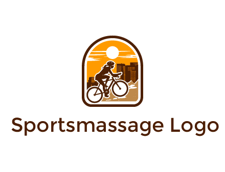 mountain biking logo