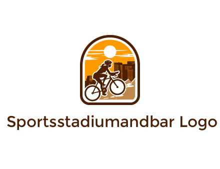 mountain biking logo