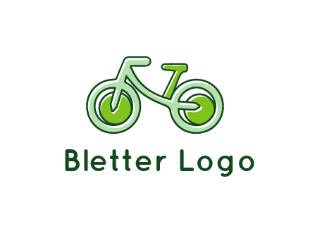 green bicycle icon