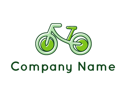 green bicycle icon