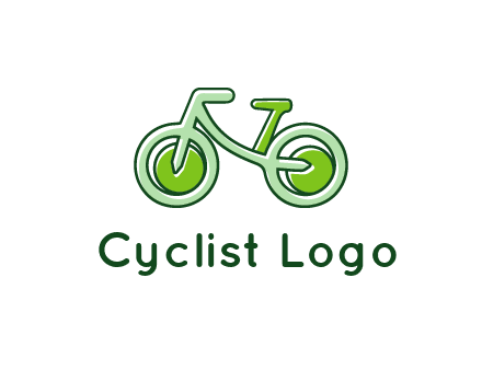 green bicycle icon