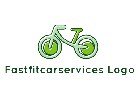 green bicycle icon