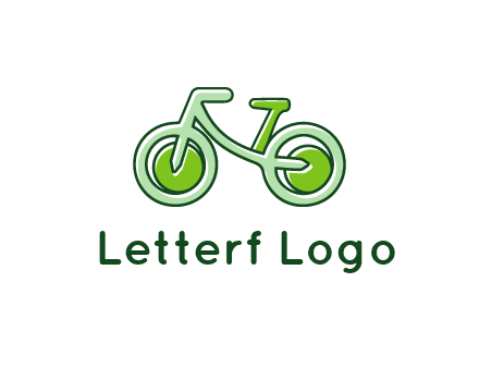 green bicycle icon