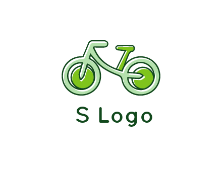 green bicycle icon