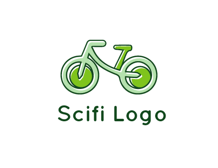 green bicycle icon