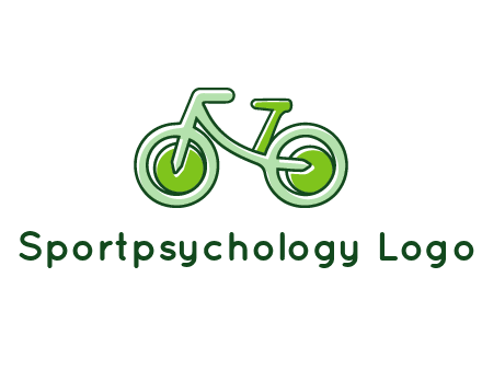 green bicycle icon