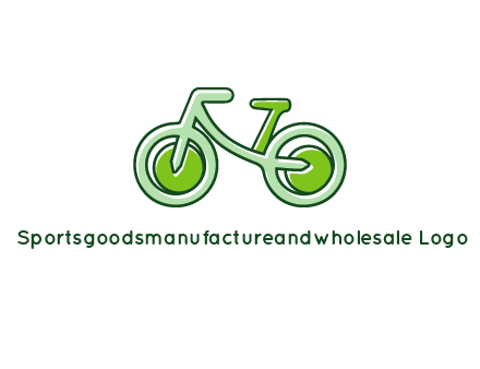 green bicycle icon