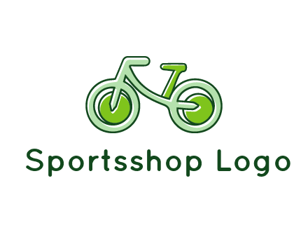 green bicycle icon