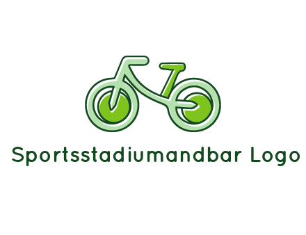 green bicycle icon