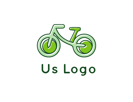 green bicycle icon