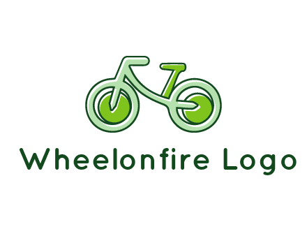 green bicycle icon