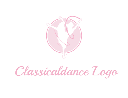 dancing ballerina logo