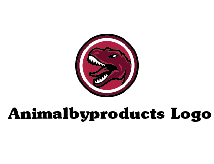 Tyrannosaurus rex or dinosaur logo