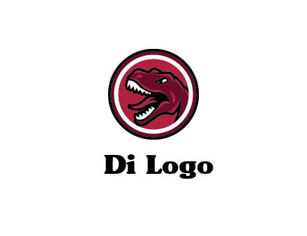 Tyrannosaurus rex or dinosaur logo