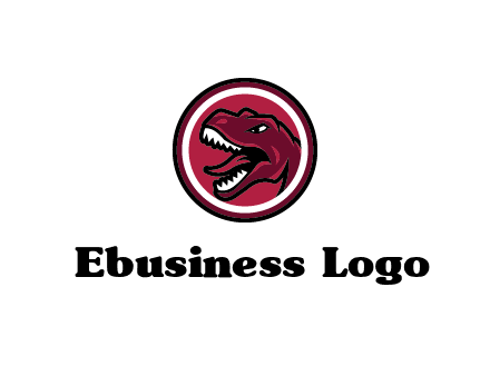 Tyrannosaurus rex or dinosaur logo