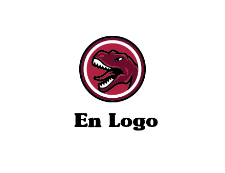 Tyrannosaurus rex or dinosaur logo