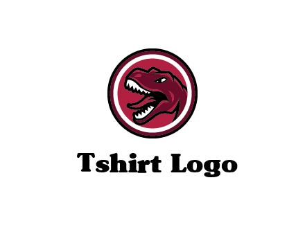 Tyrannosaurus rex or dinosaur logo