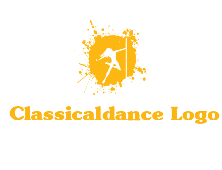 pole dance inside color splash logo