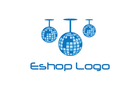 three disco balls logo