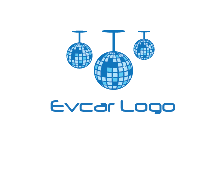 three disco balls logo