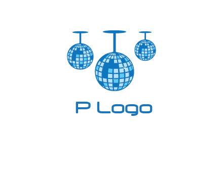 three disco balls logo