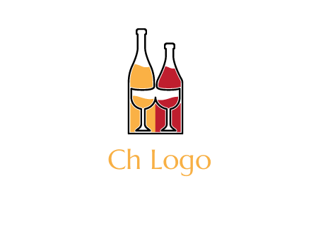 bottles beverage logo