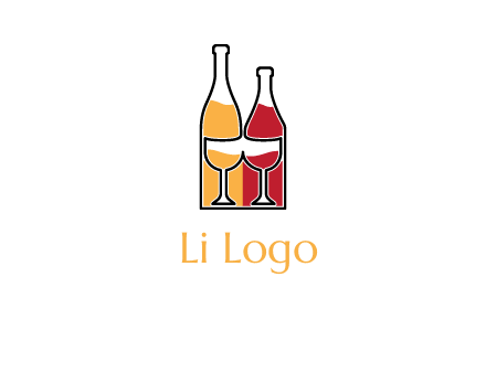 bottles beverage logo