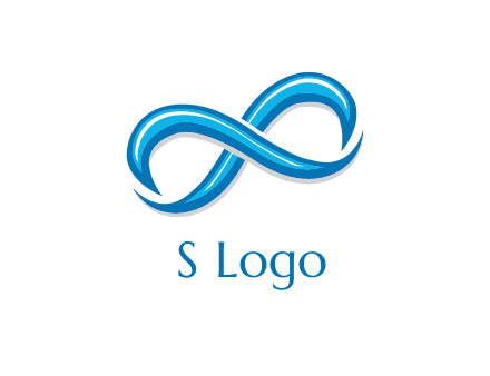 blue infinity symbol