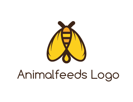 honeybee icon with large wings