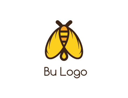 honeybee icon with large wings