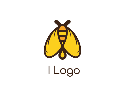 honeybee icon with large wings