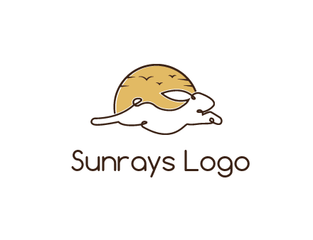 rabbit and sun pet logos