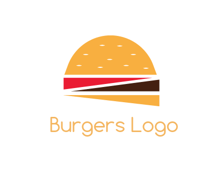triangles forming burger