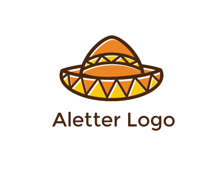 abstract polygonal Mexican hat