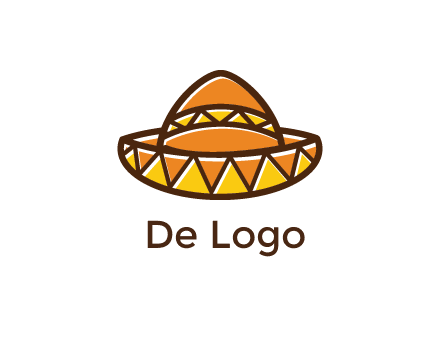 abstract polygonal Mexican hat