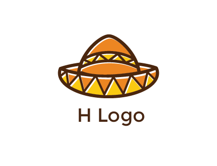 abstract polygonal Mexican hat