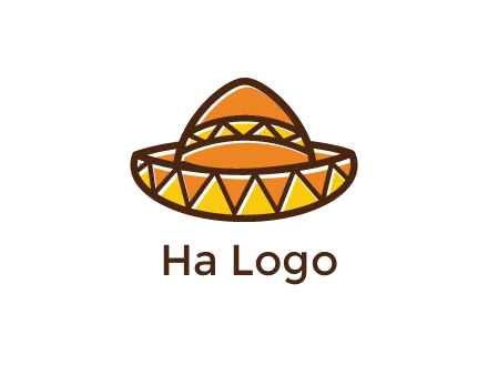 abstract polygonal Mexican hat