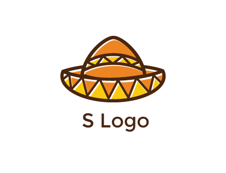 abstract polygonal Mexican hat