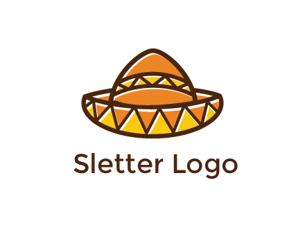 abstract polygonal Mexican hat