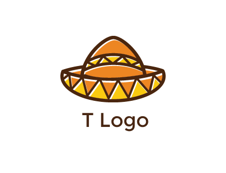 abstract polygonal Mexican hat