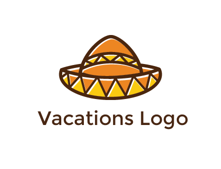abstract polygonal Mexican hat